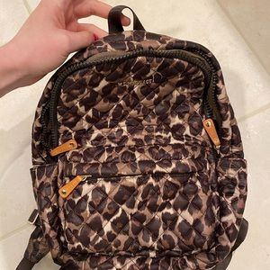 MZ Wallace small leopard metro backpack